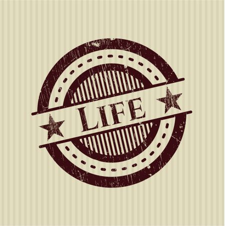 Life rubber grunge texture stamp