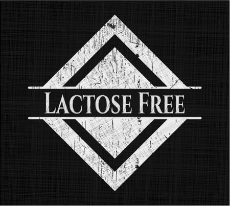 Lactose Free chalkboard emblem