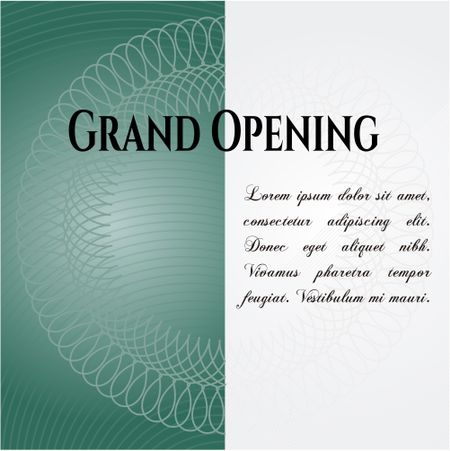 Grand Opening card with nice design