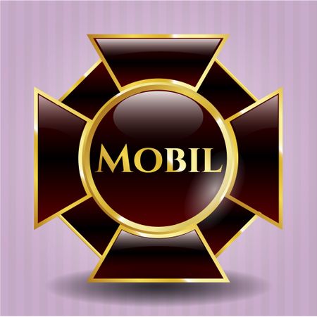 Mobil gold emblem
