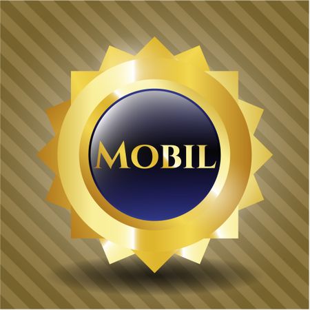 Mobil golden emblem