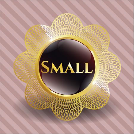 Small gold emblem or badge