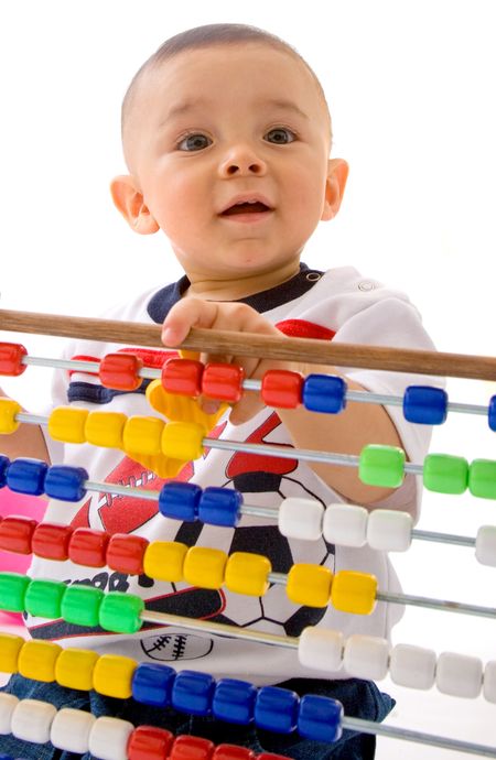 early-learning-baby-white-background-3447948 early learning baby over a white background