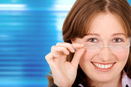 business-woman-portrait-closeup-blue-corporate-3447958 Business woman portrait closeup over a blue corporate background