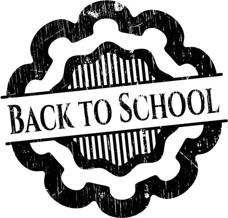 Back to School rubber grunge texture seal