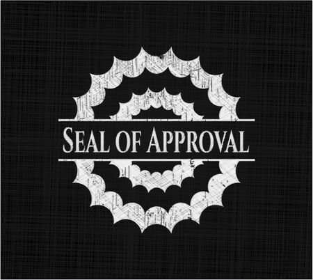 Seal of Approval on chalkboard
