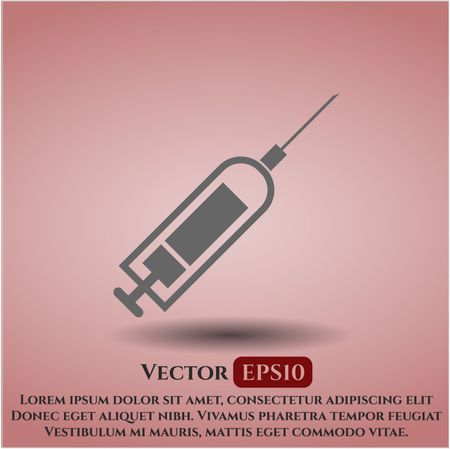 Syringe icon or symbol