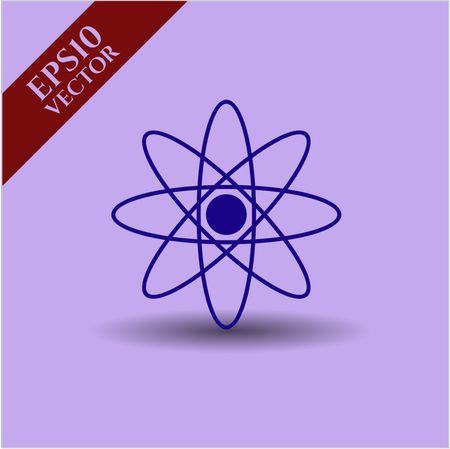 Atom icon vector illustration