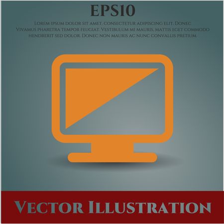 Monitor icon vector illustration