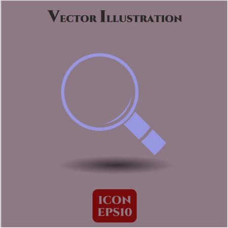 Magnifying glass, search vector symbol