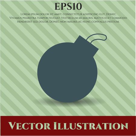 Bomb icon vector illustration