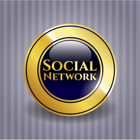 Social Network gold emblem