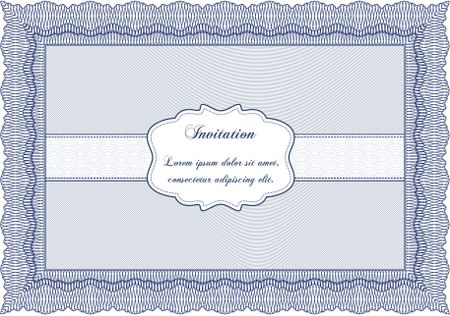 Retro vintage invitation. Customizable, Easy to edit and change colors.Excellent complex design. Complex background. 