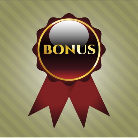 Bonus gold badge or emblem