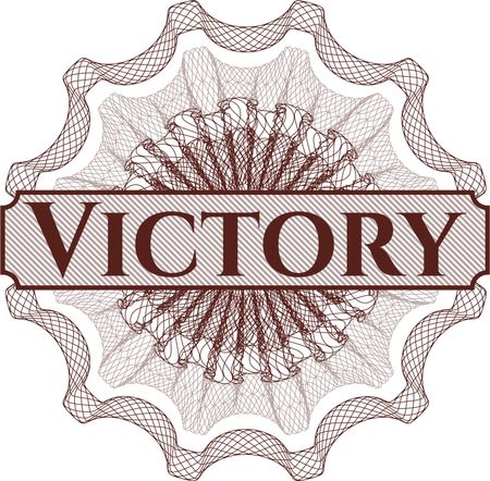 Victory abstract linear rosette