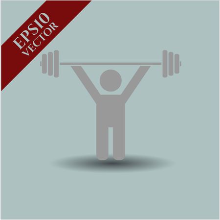 Weightlifting symbol