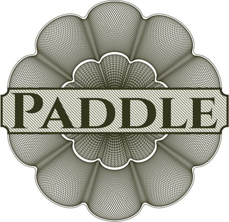 Paddle abstract rosette