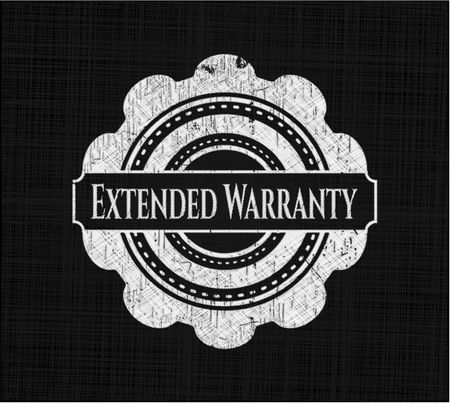 Extended Warranty chalkboard emblem