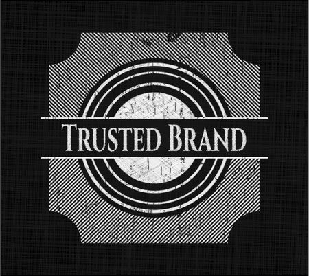 Trusted Brand with chalkboard texture