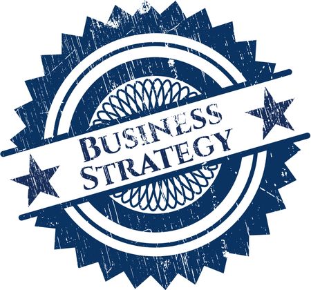 Business Strategy grunge stamp