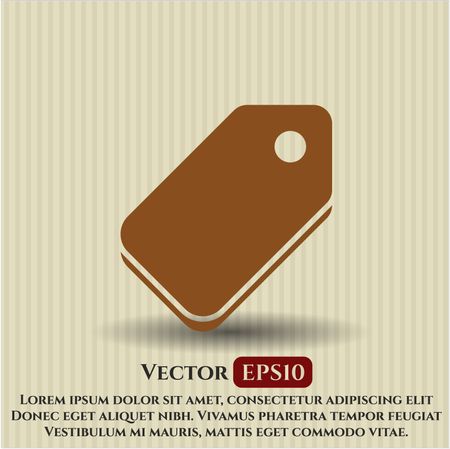 Tag vector icon