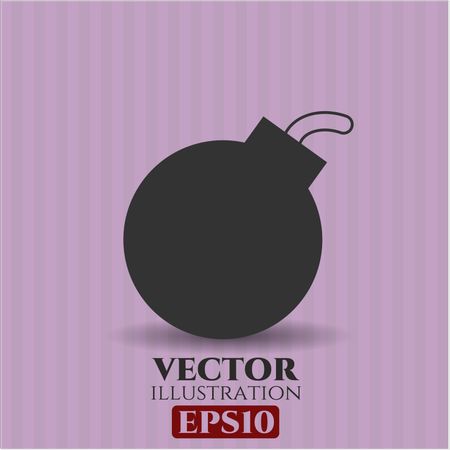 Bomb icon vector illustration