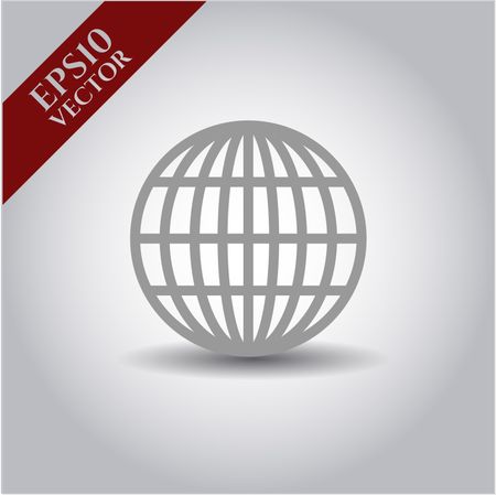 Globe (website) icon or symbol