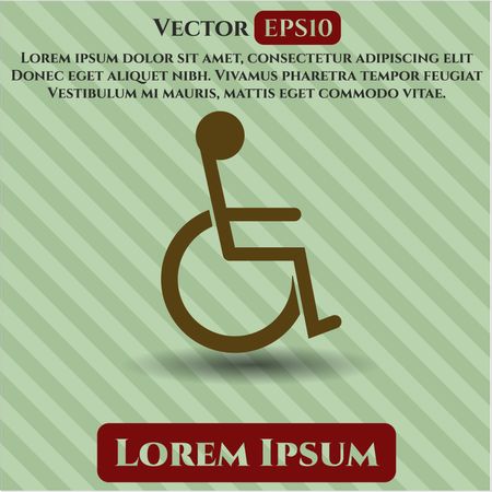 Disabled (Wheelchair) vector symbol