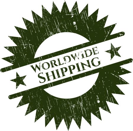 Worldwide Shipping grunge seal