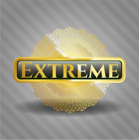 Extreme gold shiny badge
