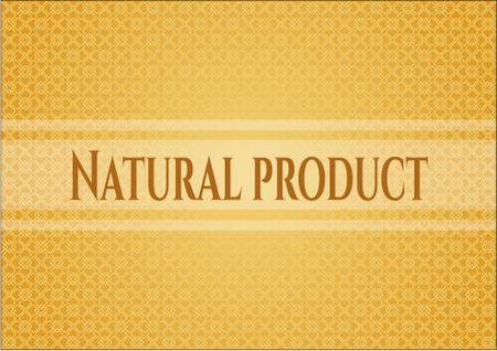 Natural Product card, poster or banner