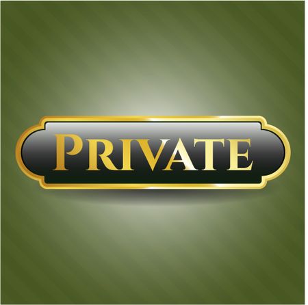 Private gold emblem
