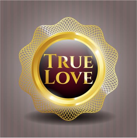 True Love golden emblem