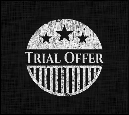 Trial Offer written on a chalkboard