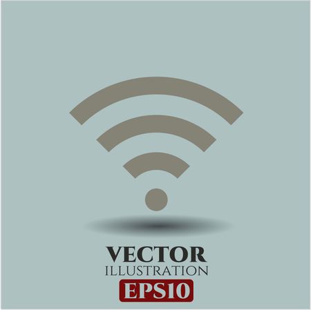 Wifi signal vector icon or symbol