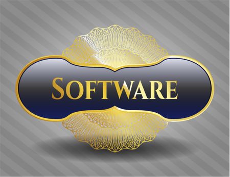 Software gold badge or emblem