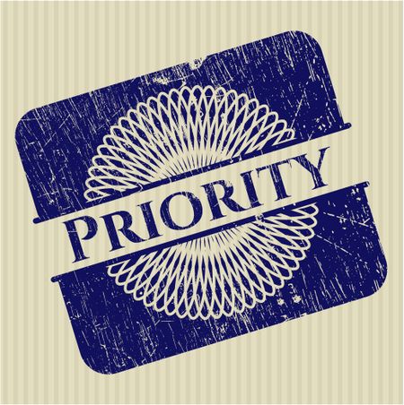 Priority rubber grunge texture seal