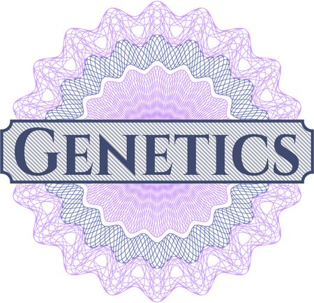 Genetics abstract rosette