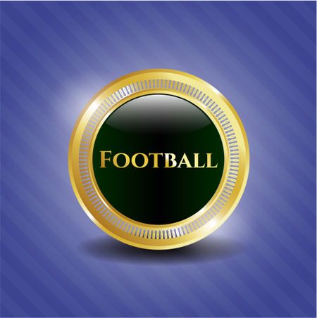 Football gold emblem