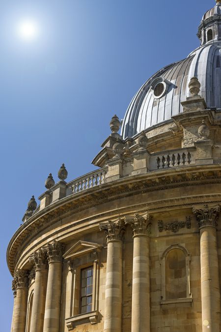 beautifully-carved-domed-building-oxford-bright-346768205 Beautifully carved domed building in Oxford on a bright sunny day