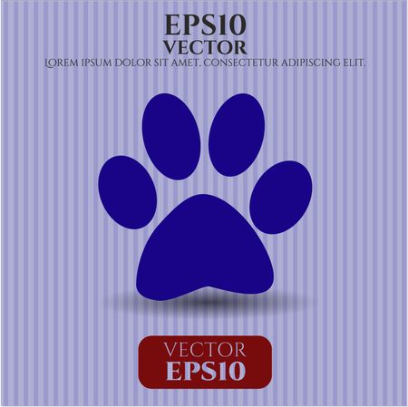 Paw vector icon