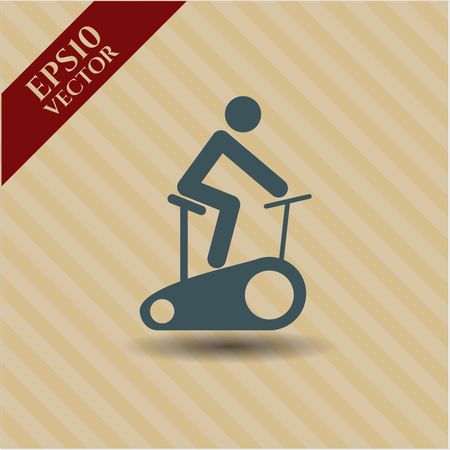 Stationary bike vector symbol