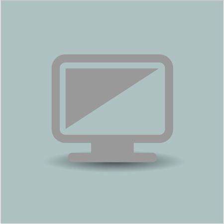 Monitor vector icon or symbol