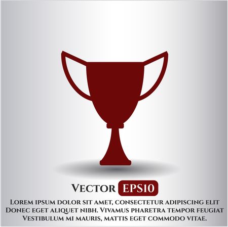 Trophy vector icon