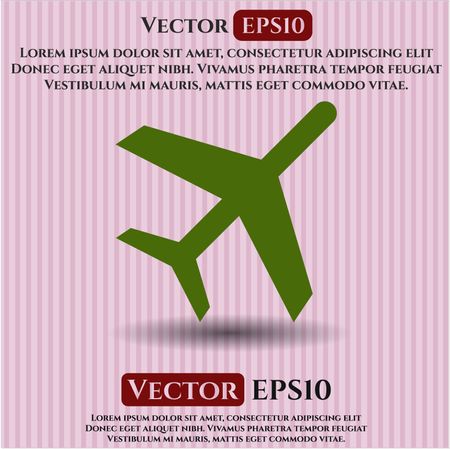 Plane icon vector illustration