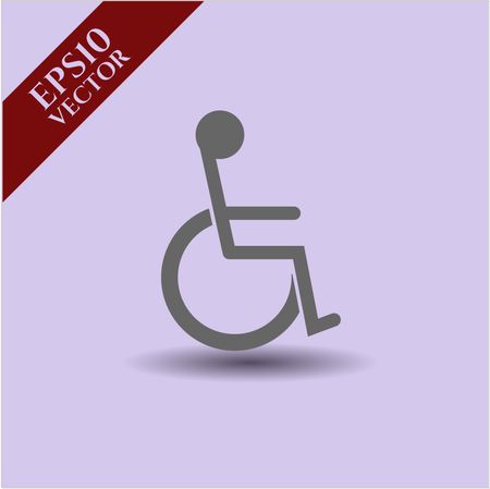 Disabled (Wheelchair) vector icon or symbol