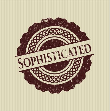 Sophisticated rubber grunge stamp
