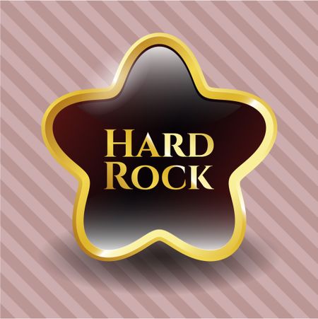 Hard Rock golden emblem