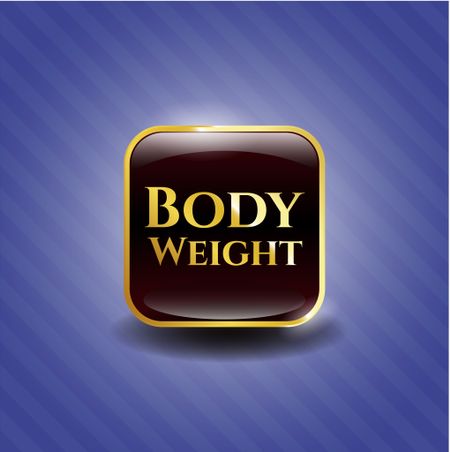 Body Weight gold badge or emblem