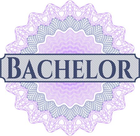 Bachelor abstract rosette